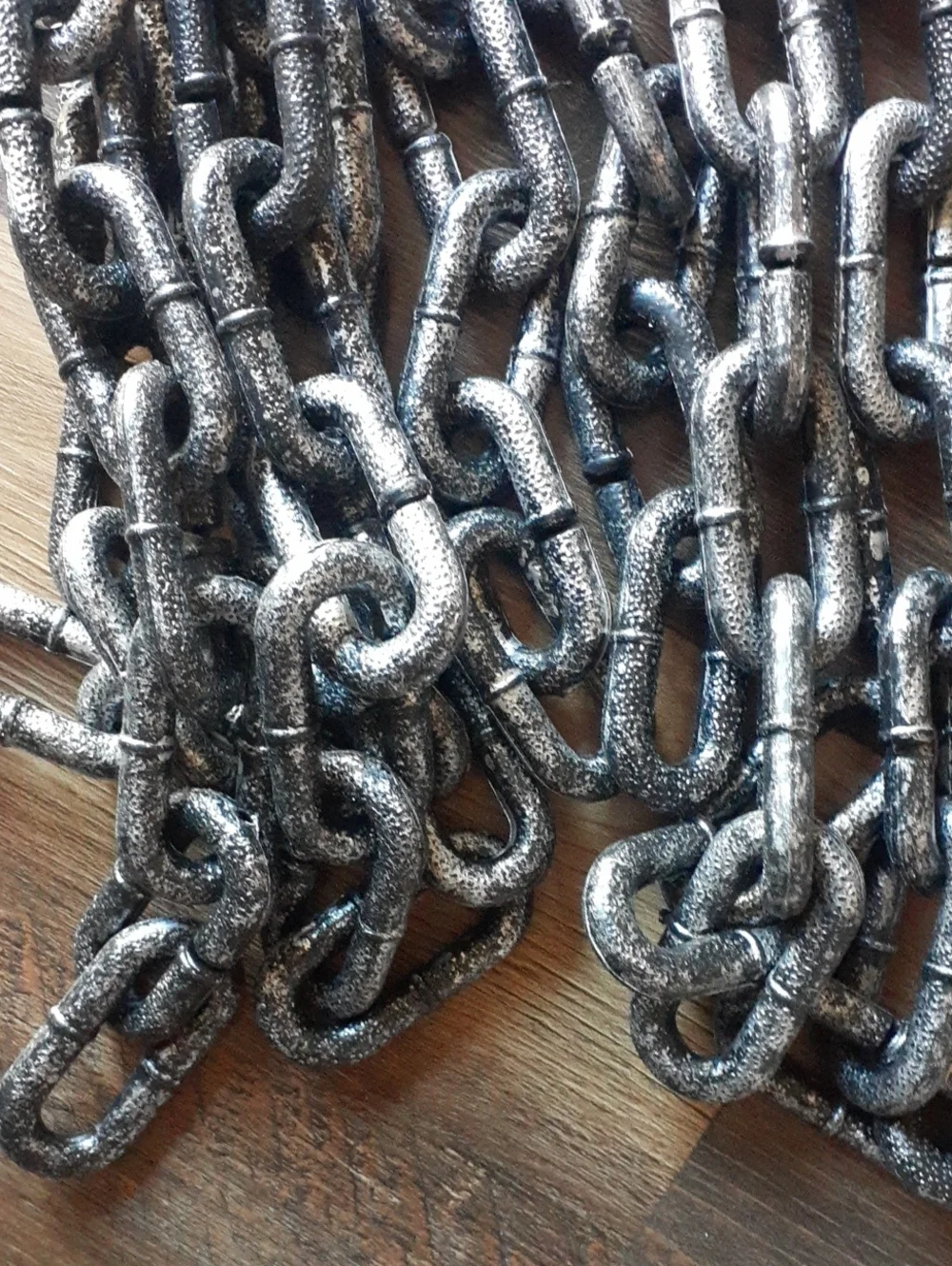 10 Packs Of Halloween Silver Black Chain Decor Accessory
